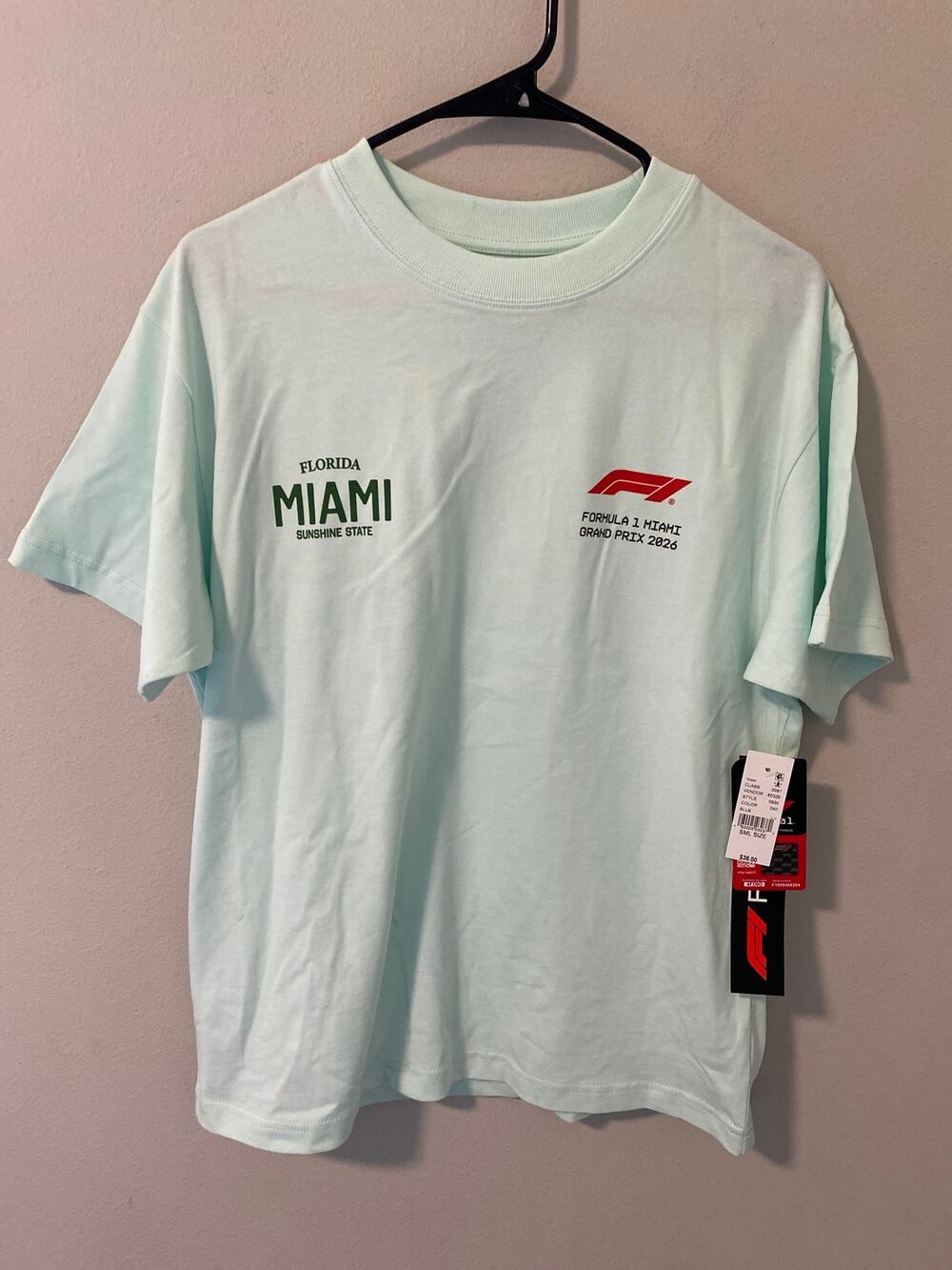 NWT Formula 1 Miami Grand Prix Graphic T-Shirt Size Small F1 Racing Tee